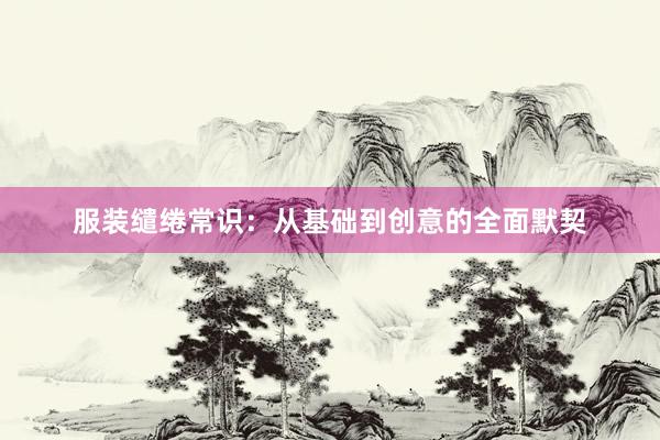 服装缱绻常识：从基础到创意的全面默契